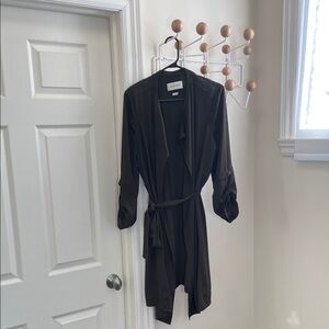 Aritzia Babaton Lightweight Tie Front Quincy Jacket - Dark Green - M